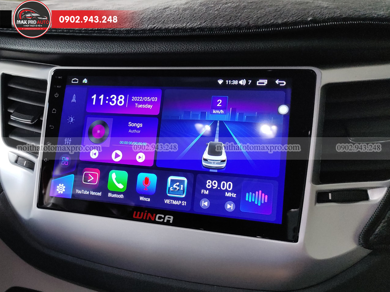 Màn hình được lắp đặt tại Maxpro Auto